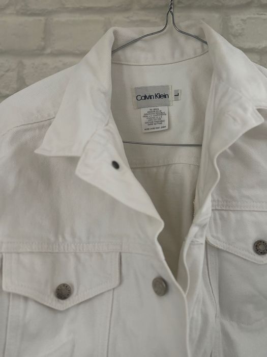 Бяло дънково яке Calvin Klein