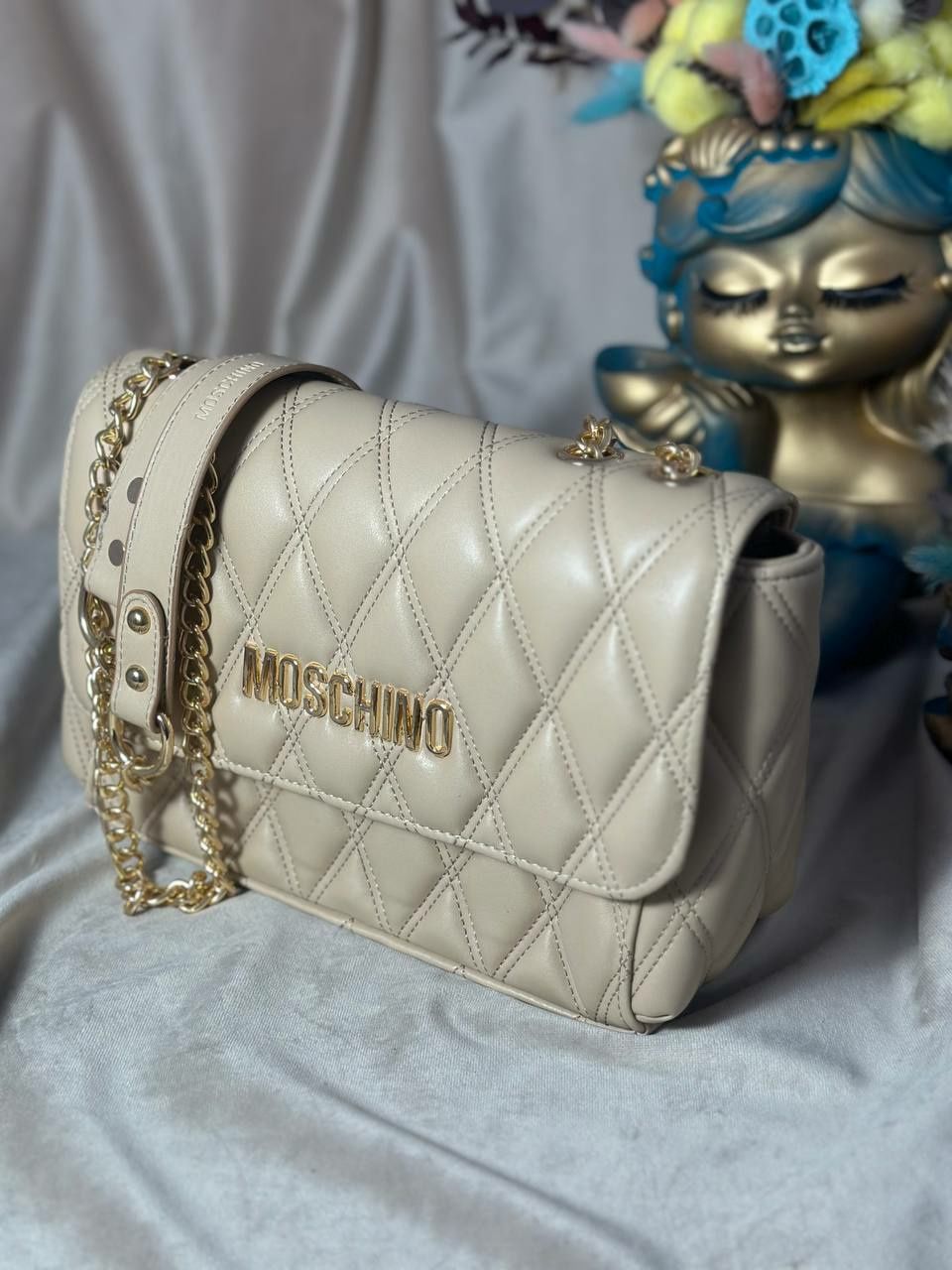 Geanta Moschino crem 
28/18cm
160l