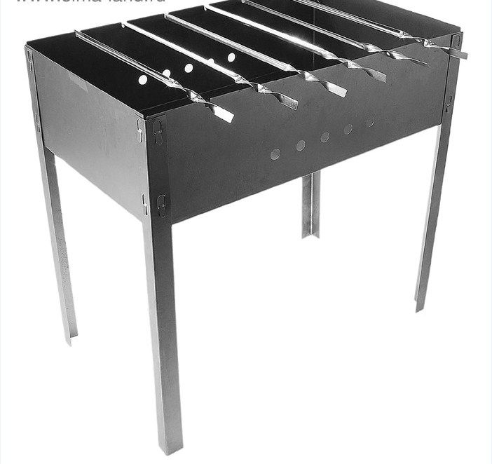 Мангал, 6 шампуров, размер 50 х 30 х 50 см