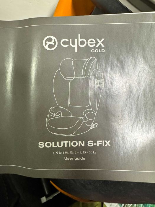 Столче за кола Cybex Solution S-fix Tropical Blue Navy, 15-36 кг