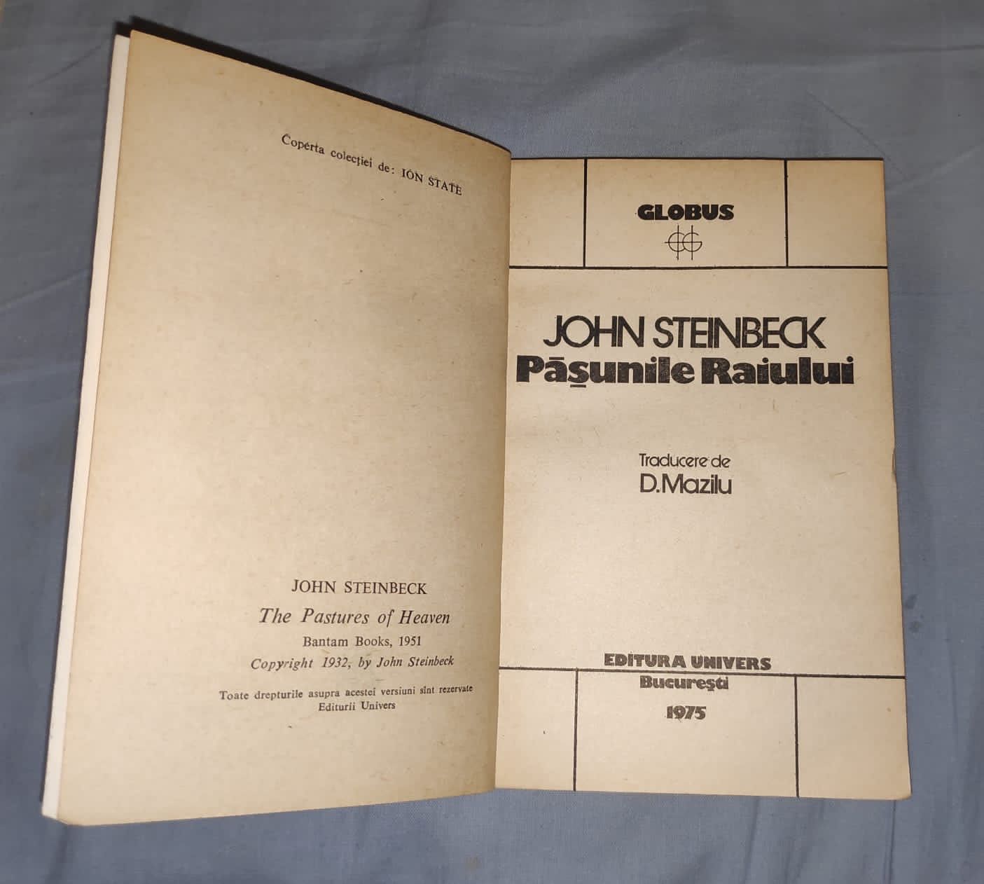Pasunile Raiului John Steinbeck +Viata Marelui Fluviu Wiktor Ostrowski
