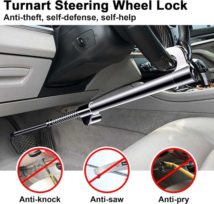 Blocare Volan Antifurt, Telescopic, Inox, 36-82cm, REDUS de la 459RON