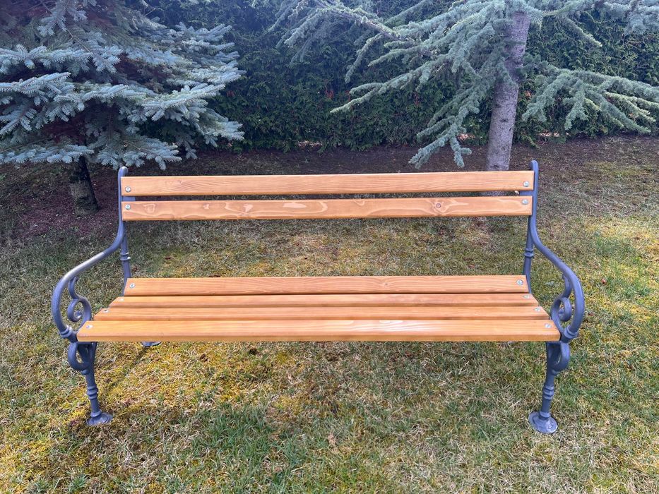 Banca gradina / parc cu picioare din fonta