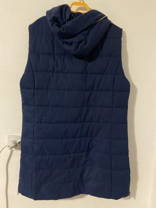 Vesta lunga 4XL culoare albastra