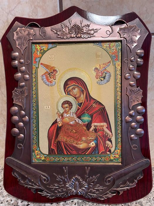 icoana veche icoana deosebita dim 24x27 maica domnului icoana veche