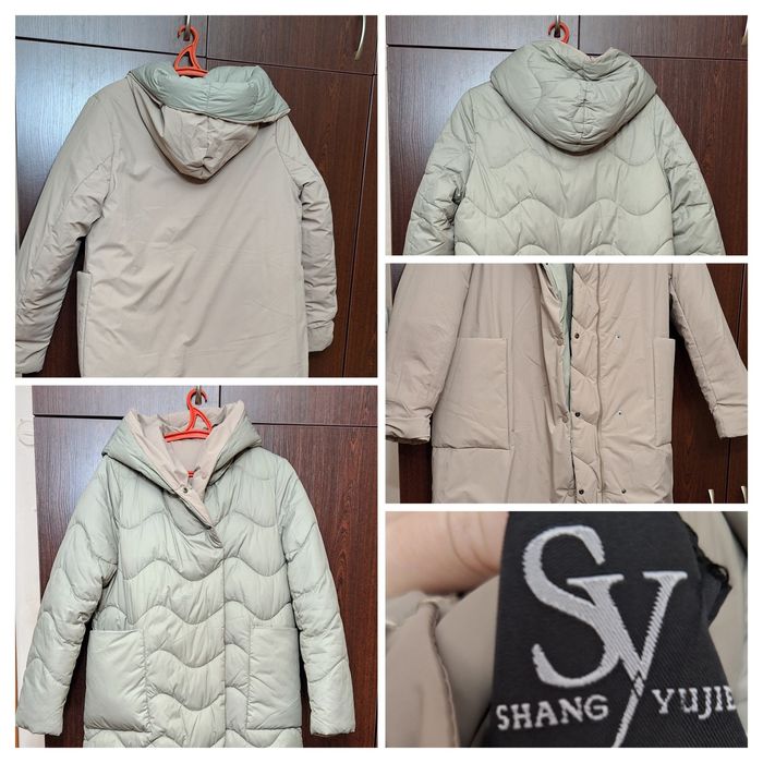 Пальто зимнее, женское, двустороннее