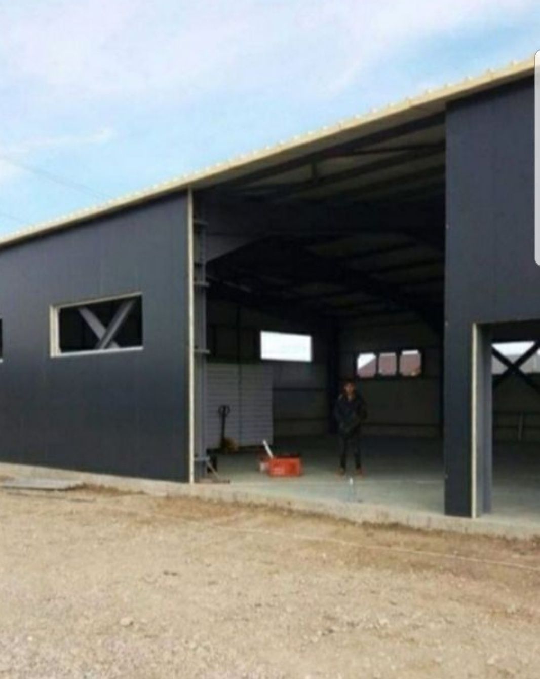 Vand hala pe structura metalică de 34×12×4