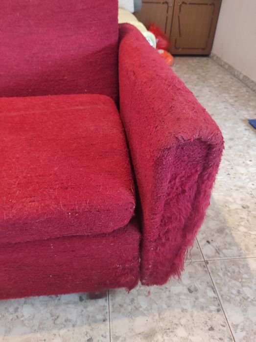 Стар   разтегателен. фотьойл  .  Размер. 190-80 см.