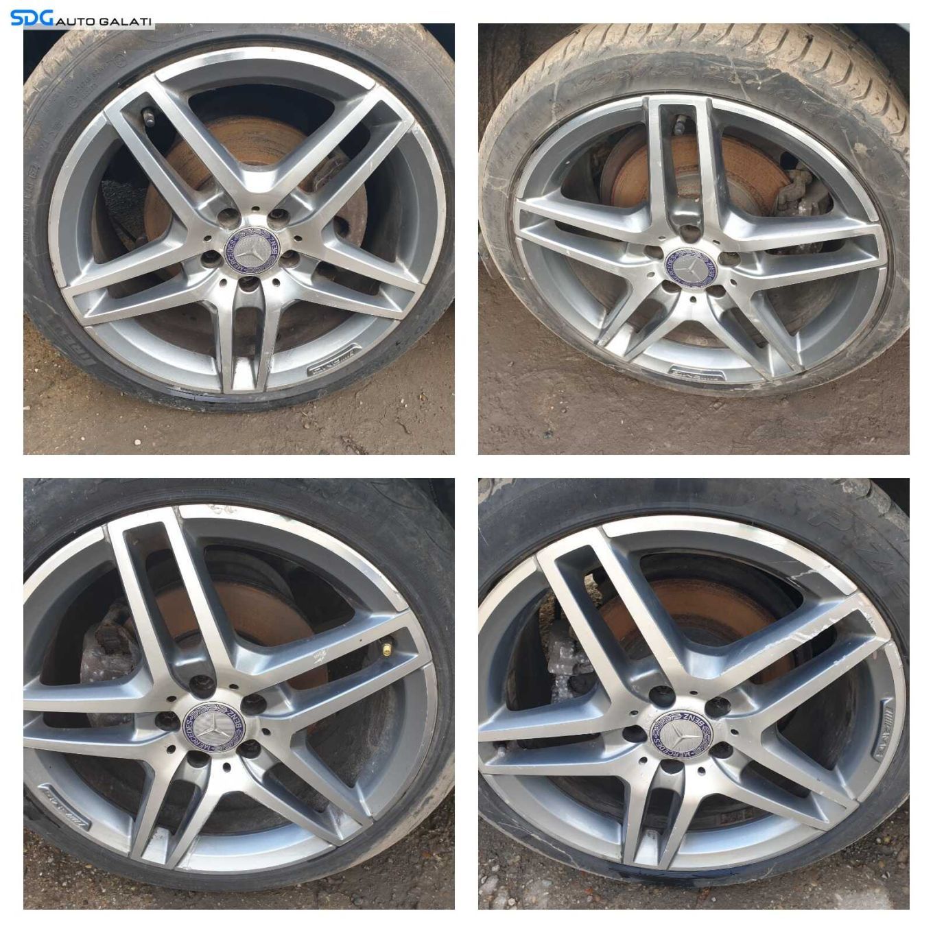 Set 4 Jante Roti Aliaj AMG 255 35 40 18 R18 Mercedes Clasa C Class W202 1993 - 2001 [C9276]