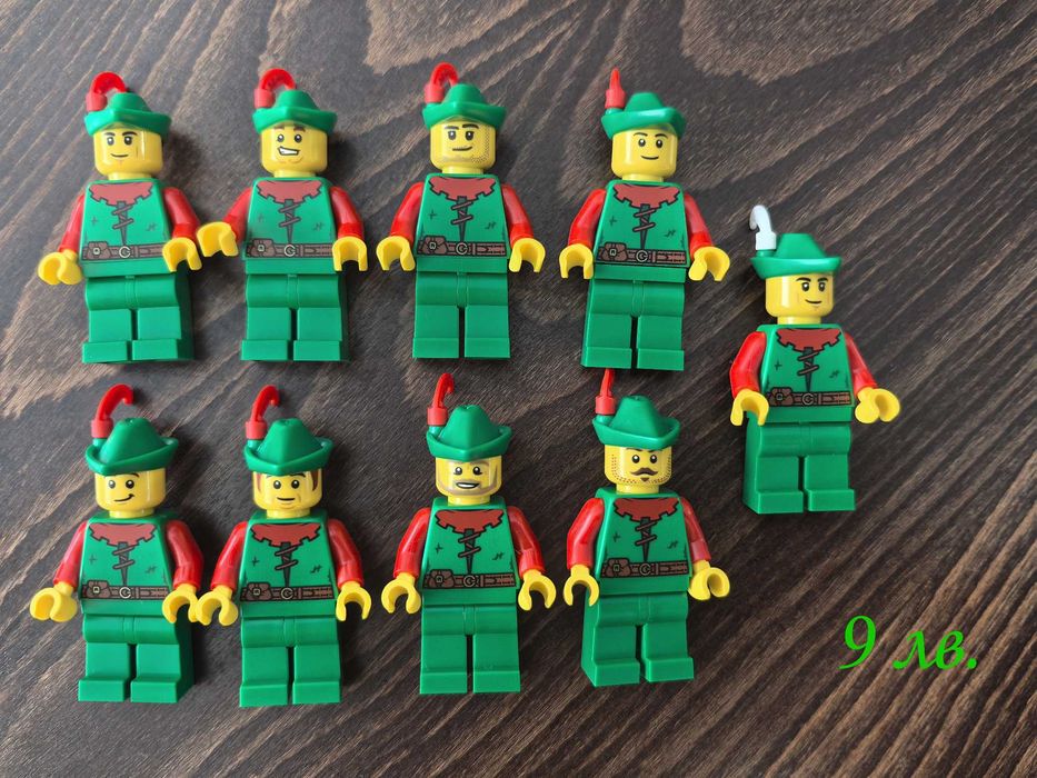 НОВИ LEGO минифигурки рицар пират сокол вълк форестмен