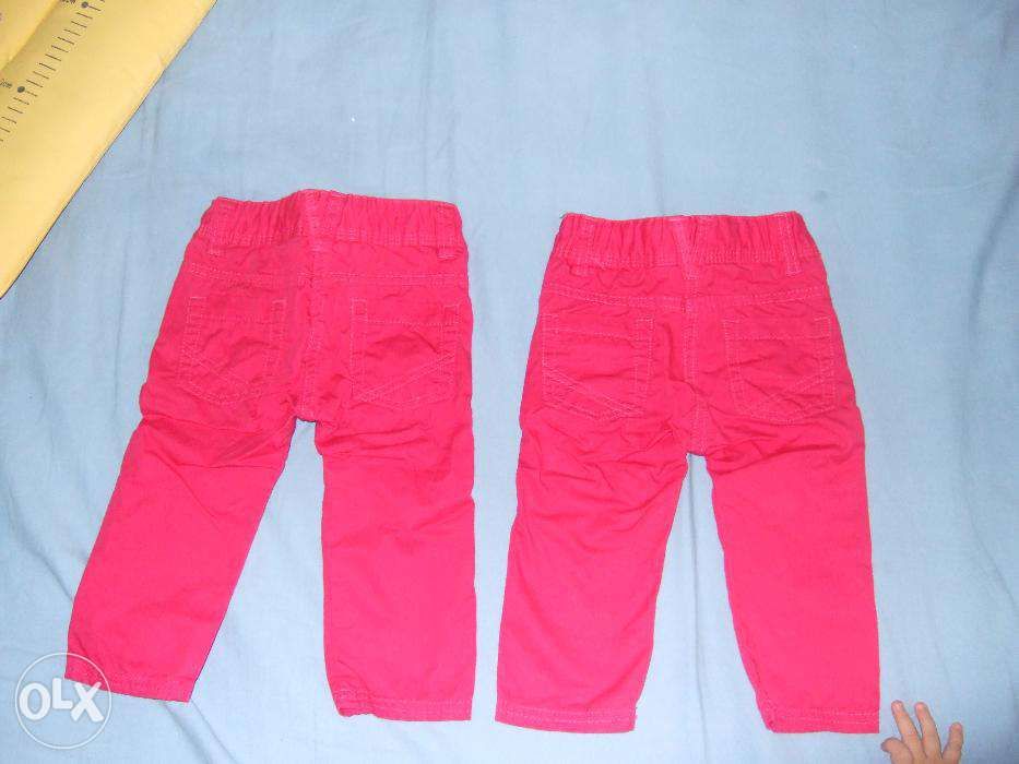 Pantaloni fetite roz/ fuchsia masura 74 primavara