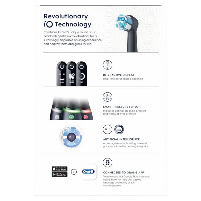 Комплект 2 броя електрически четки за зъби Oral-B iO6