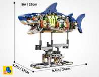 NOU Compatibil joc lego Rechin luminos 24cm 687pcs