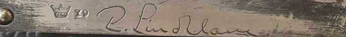 Авторско метално пано подпис маркировки калай
