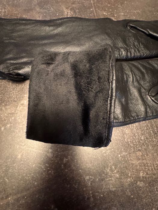 Дълги кожени ръкавици, размер S