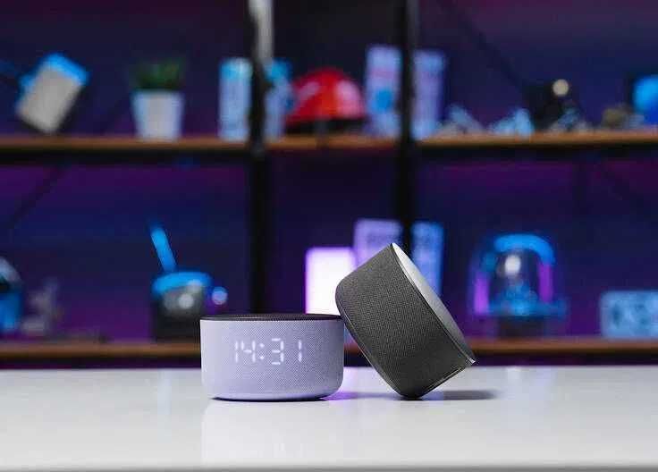 Яндекс Станция Умная колонка Мини 3 с часами с Алисой, 12Вт Черный