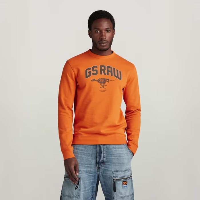 Оригинална блуза G-Star Raw Skeleton S нова мъжка суичър фланела