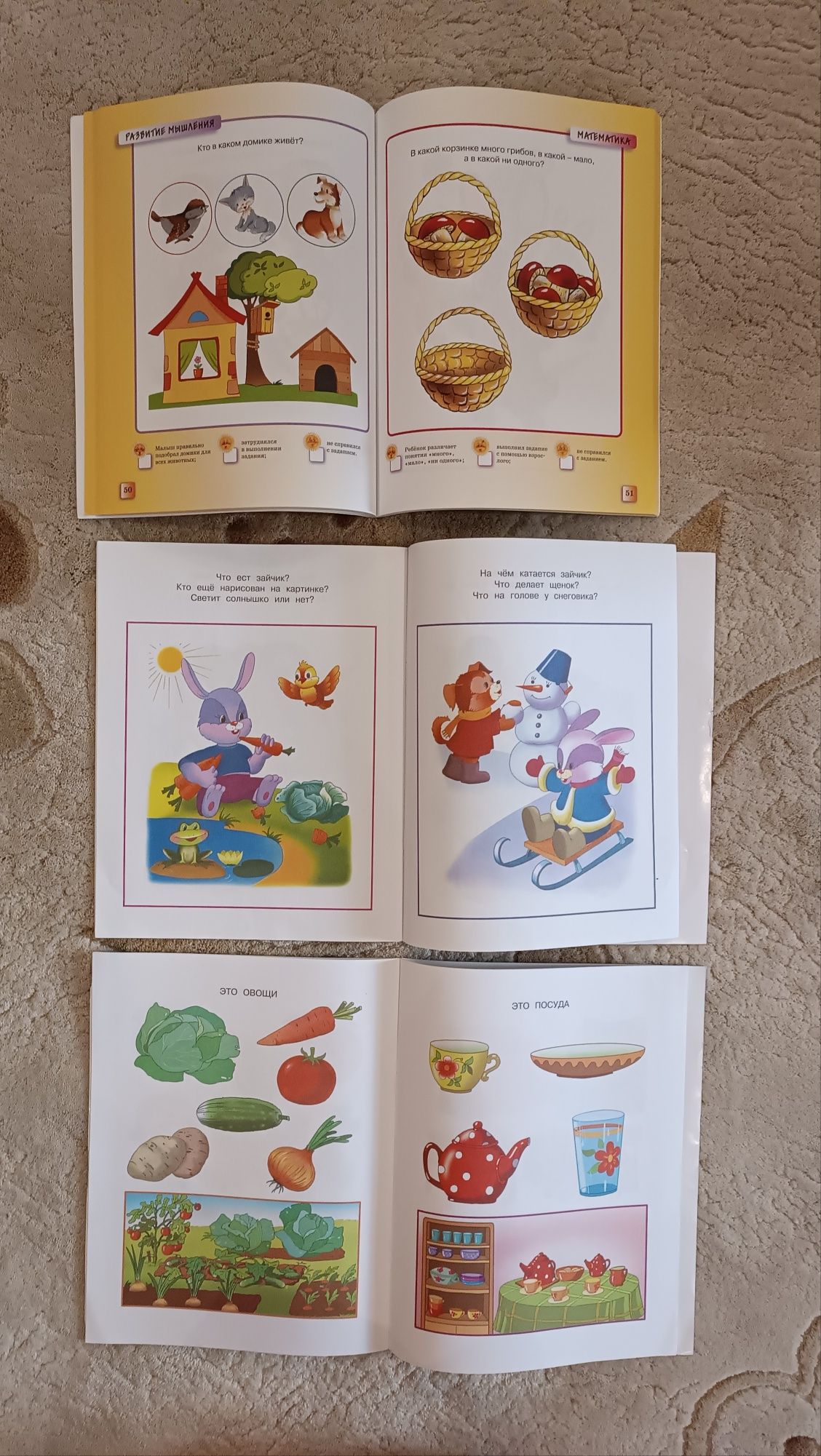 Развивающие книги для детей 2-6 лет