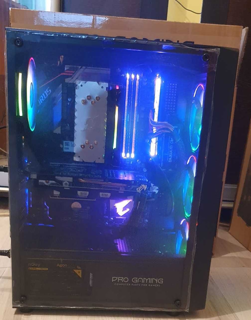 Pc gaming ram ddr4 ssd m2 gtx 1060 6gb sursa cooler carcasa rgb