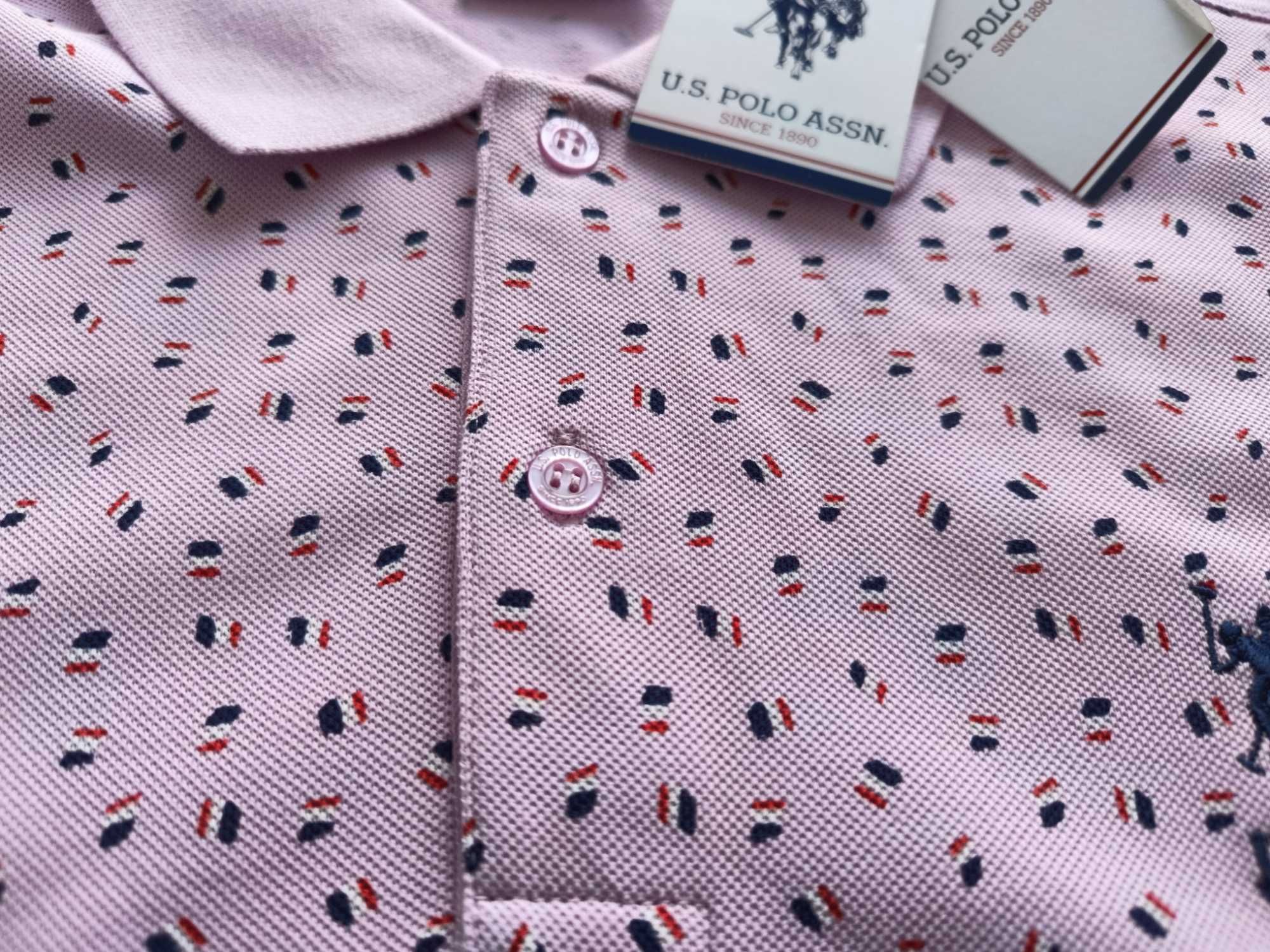 U.S. Polo Assn. M,L,XL.Оригинални мъжки тениски с яка