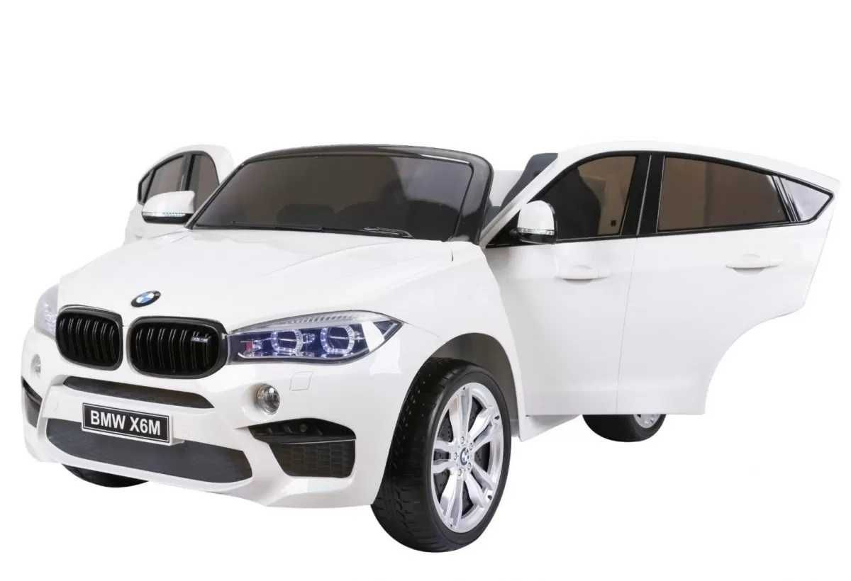 Masinuta electrica copii 2-8 Ani BMW X6M Big 2 loc Roti Moi  Alb