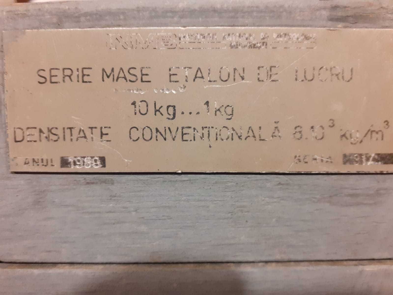 Trusa greutati etalon de lucru din otel inoxidabil - 20 kg (5 piese)
