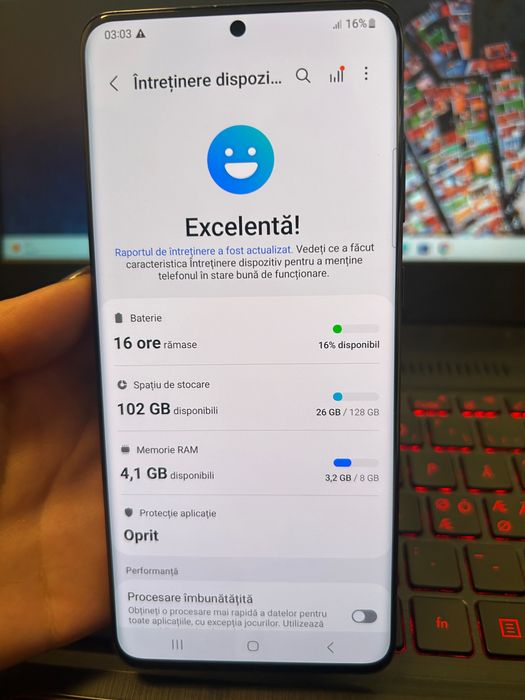 Telefon Samsung Galaxy S20 Plus, 5G – 6.7 inch Amoled,128GB, ca nou