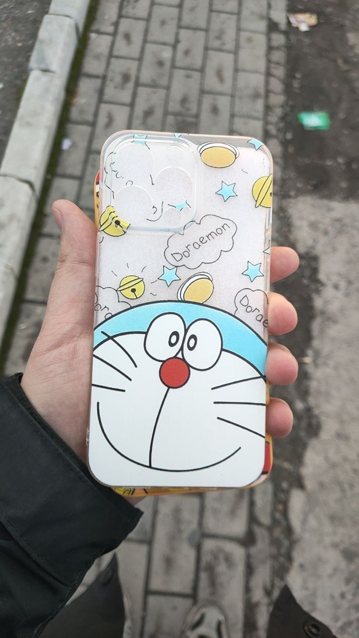 Чехол на iphone 13 pro (Doraemon и Pikachu)