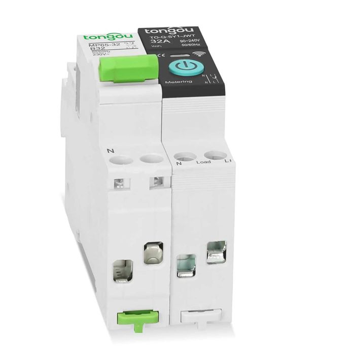 TONOGU смарт прекъсвач WiFi 32A 2P с измерване на енергията