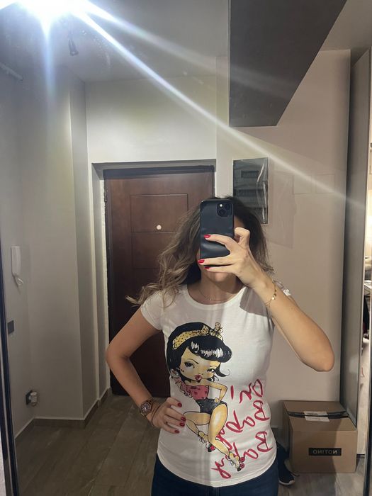 Tricou alb cu imprimeu