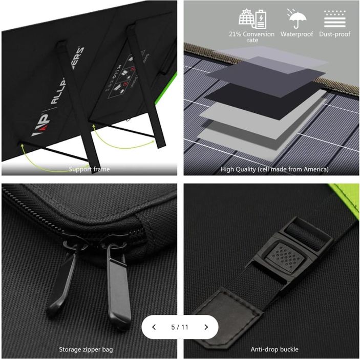 Panou fotovoltaic ALLPOWERS 200W AP-SP-033-BLA