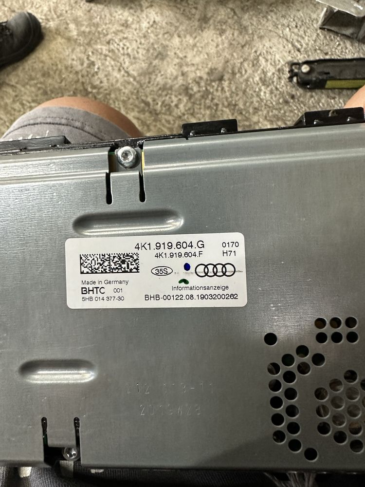 Led екран с тъч скрийн Lcd за Audi A6 A7 A8 след 2017г C8 4k1919605 G