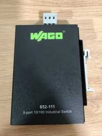 Switch industrial cu 5 porturi, Wago, 100BASETX (852-111), Sina DIN