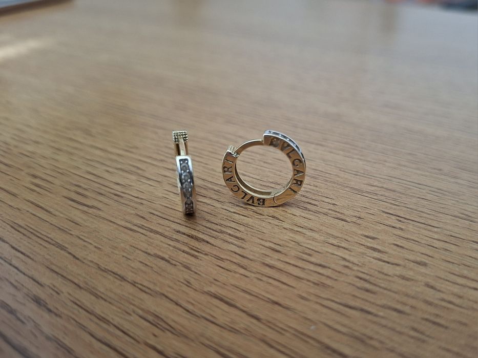 Дамски златни обеци "BVLGARI" - 4,30 гр. / 585 / 14K
