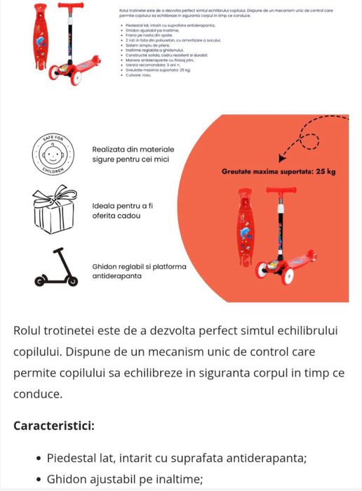 Trotineta copii noua