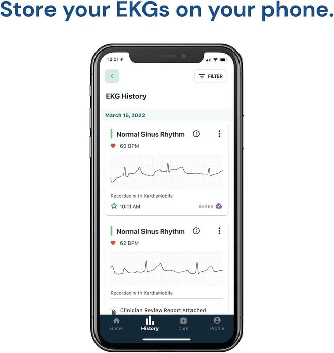 KardiaMobile ЕКГ монитор от AliveCore by OMRON