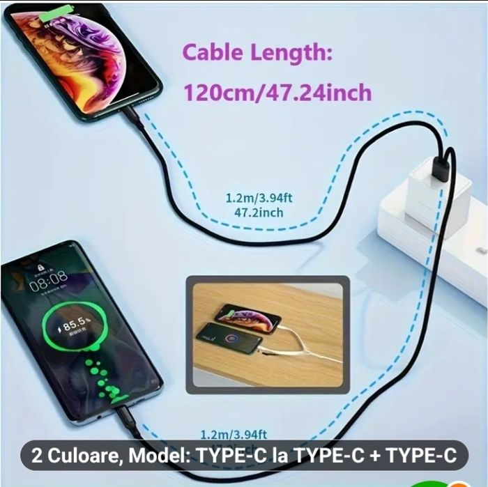 Vand cablu de incarcare pt 2 dispozituve simultan