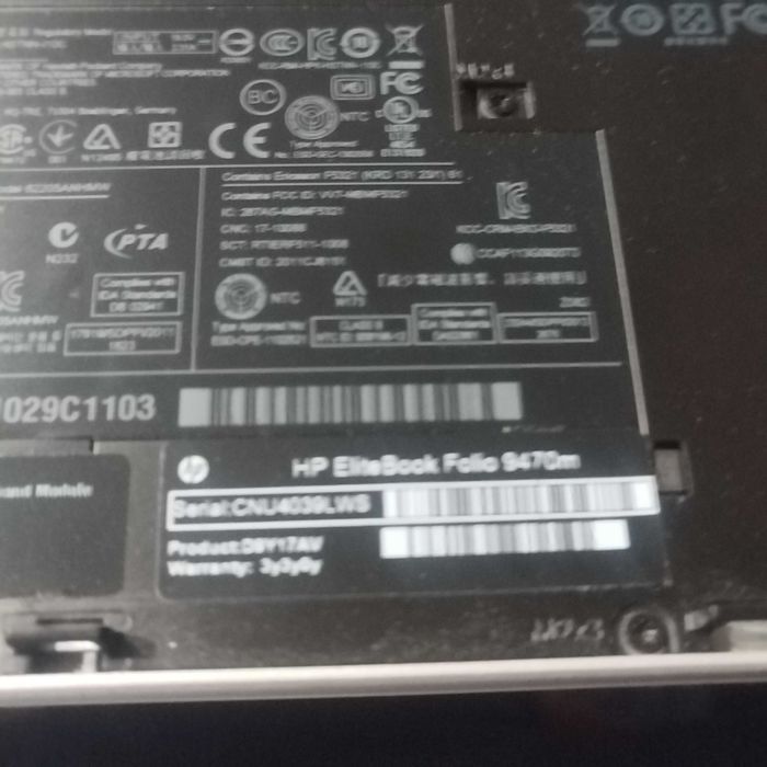 Laptop HP Elitebook Folio 9470M SSD I5