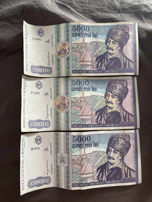 Bagnota de 5000 lei cu avram iancu