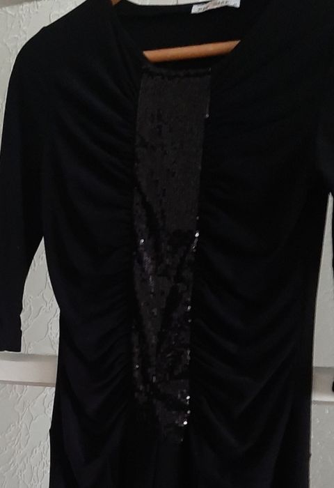 Дамски дълъг елек и  сатенена блуза,без ръкави