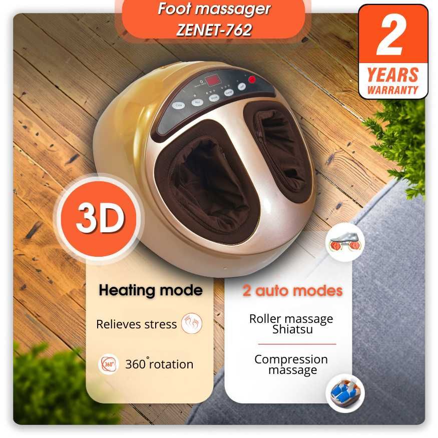 3D Шиацу електрически домашен масажор за крака ZENET 762