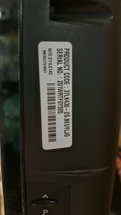 TV  LCD LG model 37LK430