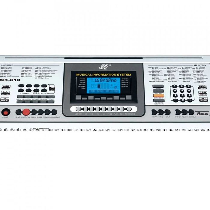 Orga electronica MK-810 61 clape imitatie pian 600 Tonuri 300 Ritmuri
