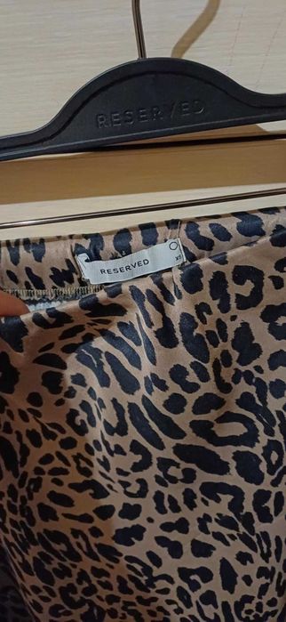 Макси пола леопардов принт, сатенена, марка Reserved