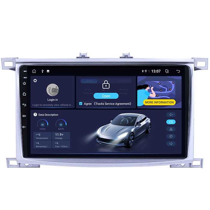 Navigatie Toyota Land Cruiser 2005, 4GB RAM 64GB ROM, Android 14