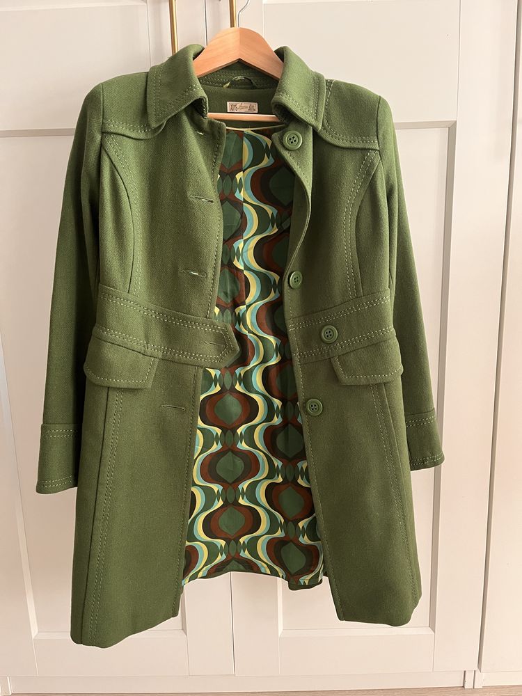 Palton lana verde