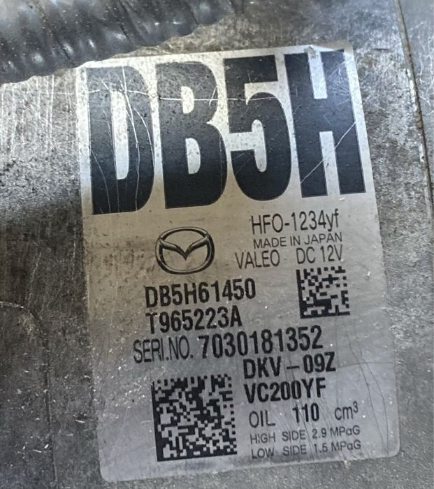 Mazda cx 3 2017 година 2.0 i Компресор Климатик