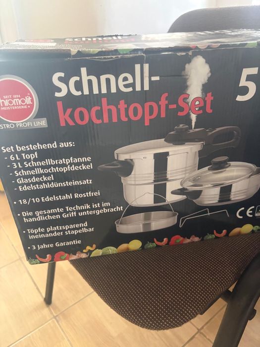 Set oala sub presiune si oala de gatit la aburi