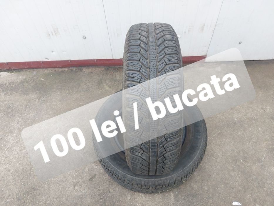 100 lei bucata! Doua anvelope M+S/IARNA 185 70 14 Semperit