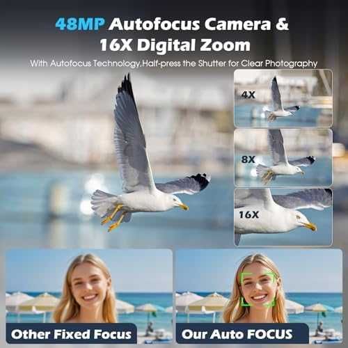 Нова компактна Влог камера 4K 48MP с въртящ екран и зарядна станция